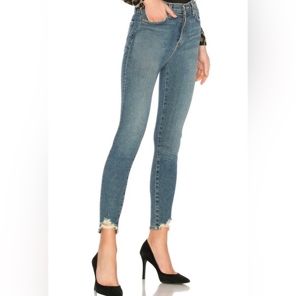 CURRENT/ELLIOTT The Super High Waist Stiletto Jean in Harvey Destroy Sz. 27 - Picture 2 of 8